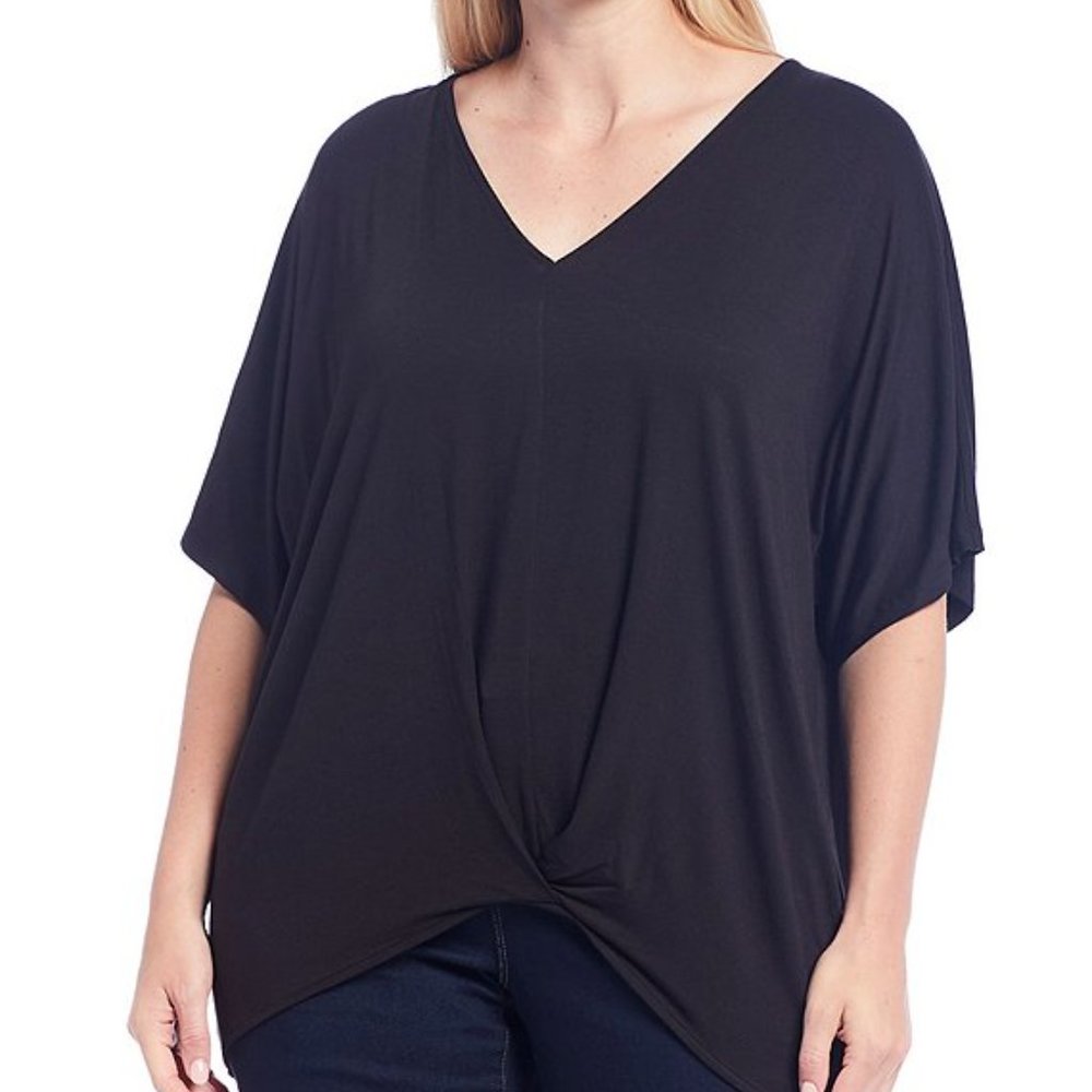 MICHAEL Michael Kors Knit Jersey V-Neck 1X